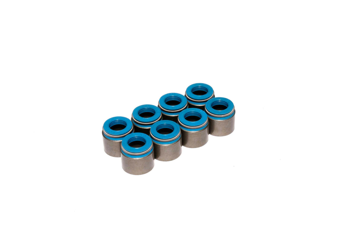 Set Of 8 Metal Body Viton Valve Seals For .530" Guide Size 3/8" Valve Stem