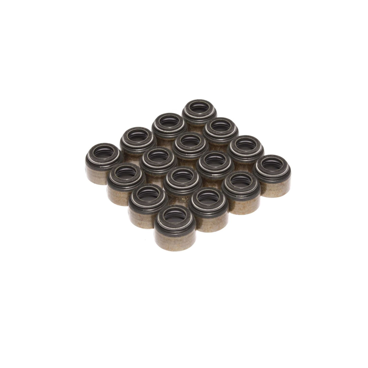 Set Of 16 Black Viton Valve Seals For .425" Guide Size 5/16" Valve Stem