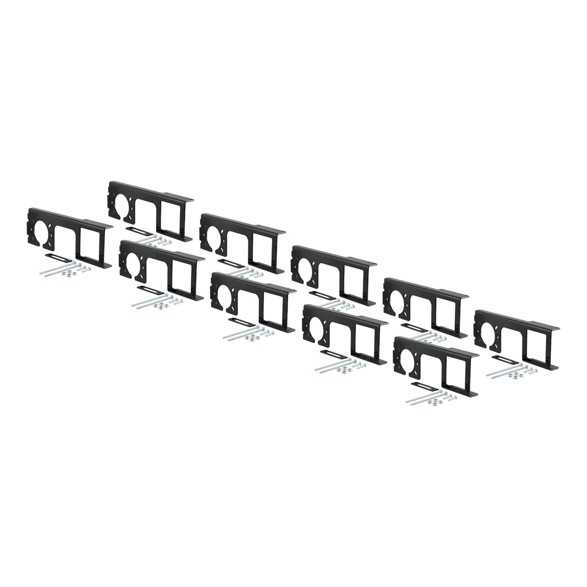 Easy-Mount Wiring Brackets For 4 Or 5-Flat & 6 Or 7-Round (2" Receiver 10-Pack)