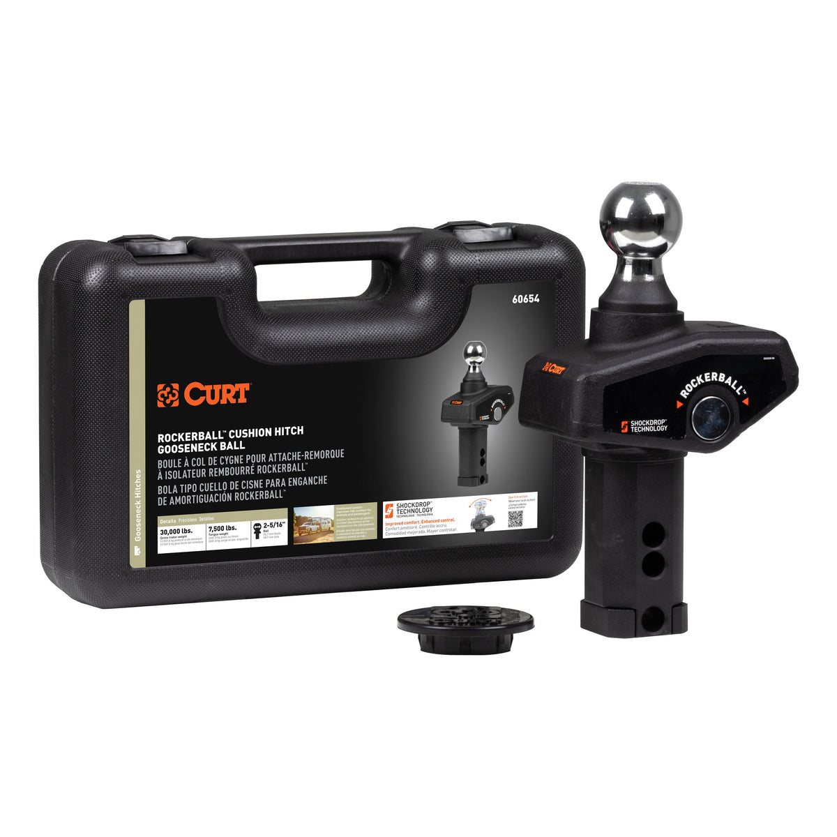 RockerBall 2-5/16" Cushion Hitch Gooseneck Ball