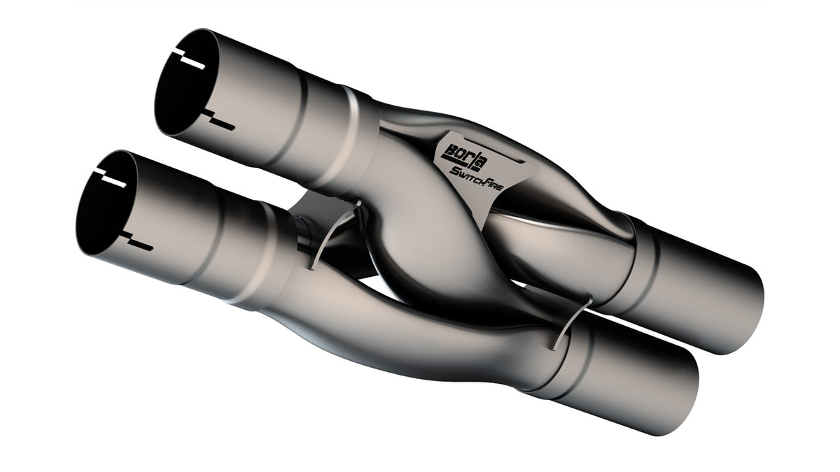 2018-2026 Ford Mustang GT/ 2024-2026 Mustang Dark Horse Universal Hydroformed SwitchFire® X-Pipe Part # 60748