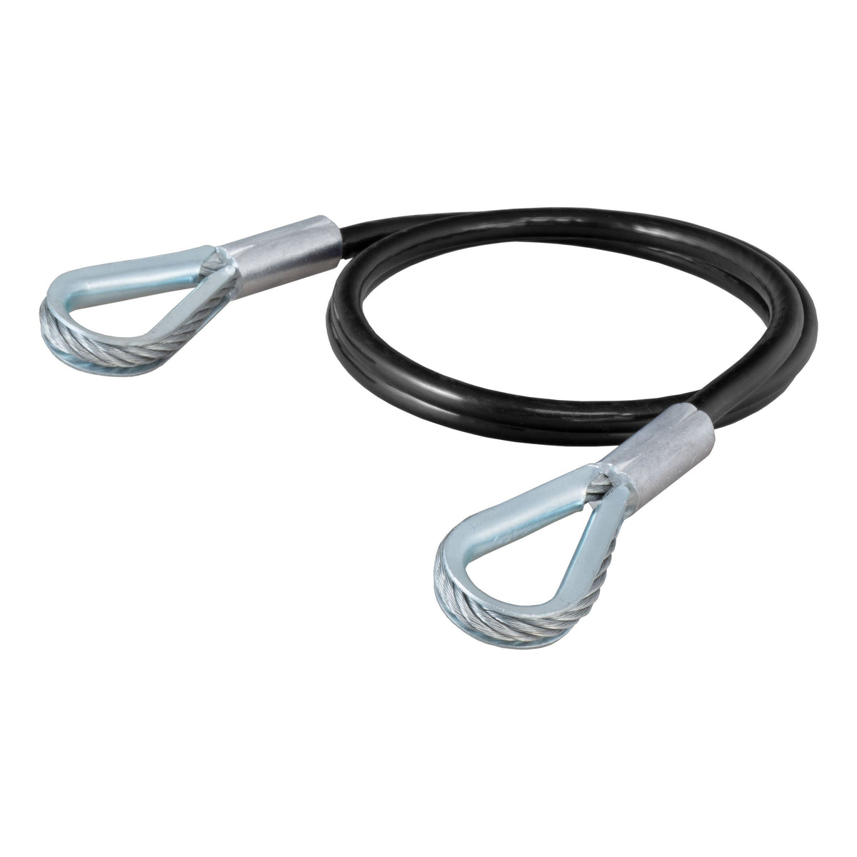 Replacement 36" X 1/4" Diameter Tow Bar Base Plate Safety Cable (3500 Lbs)