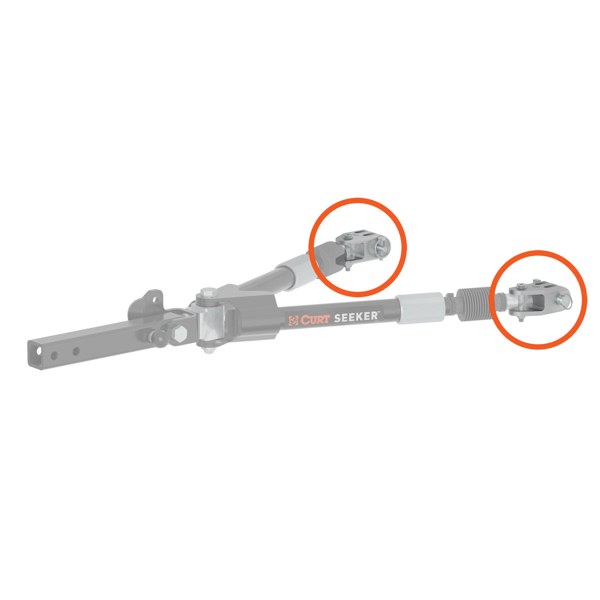 CURT 70011 Rambler Heavy-Duty 3-Lug Shackle Ends  2 Pack
