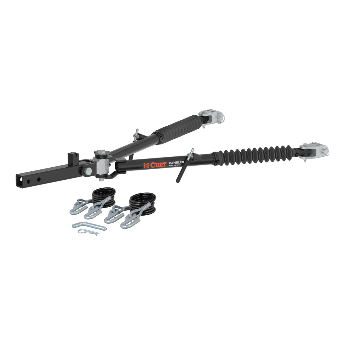 CURT 70015 Rambler Steel RV Tow Bar  7 500 Lb. Capacity  2" Shank