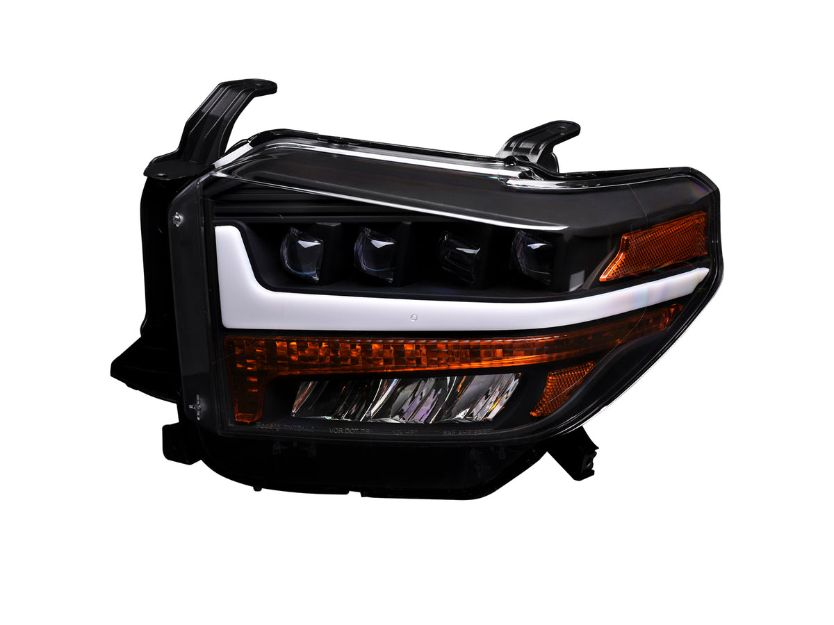 Alpha Owls 2014-2019 Toyota Tundra Quad Pro LED Headlight - Black Housing
