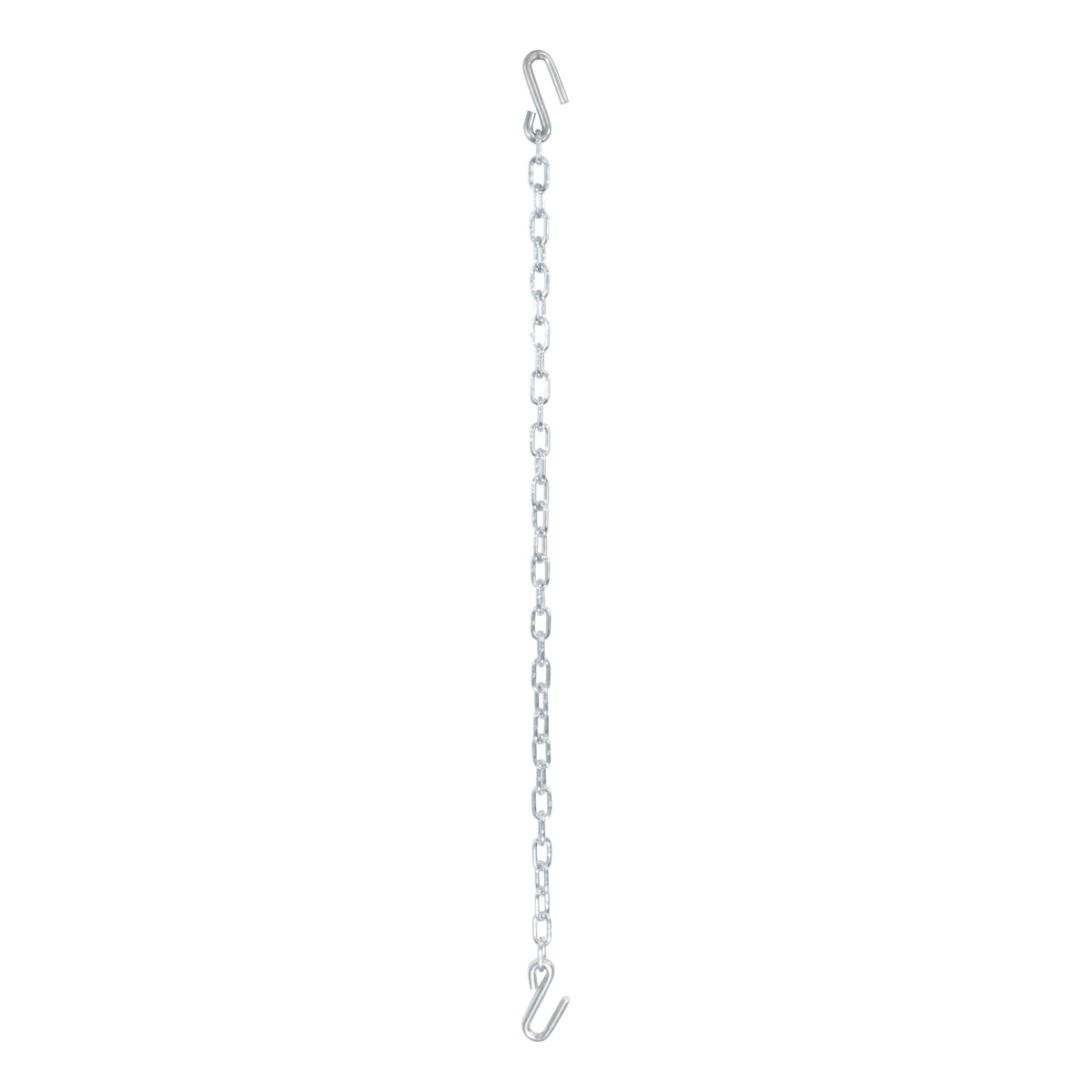 48" Safety Chain With 2 S-Hooks (5000 Lbs Clear Zinc Packaged)