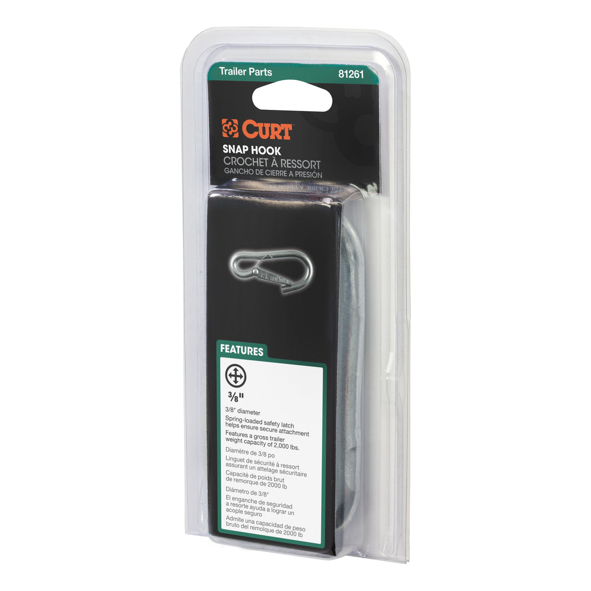 3/8" Snap Hook (2000 Lbs Packaged)
