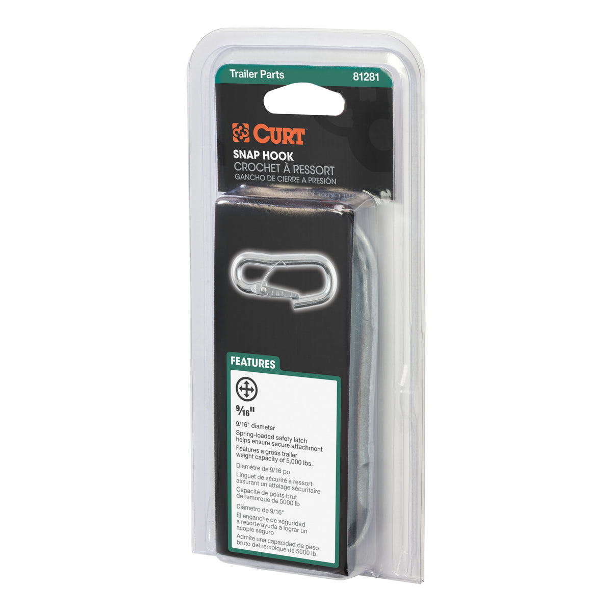 9/16" Snap Hook (5000 Lbs Packaged)
