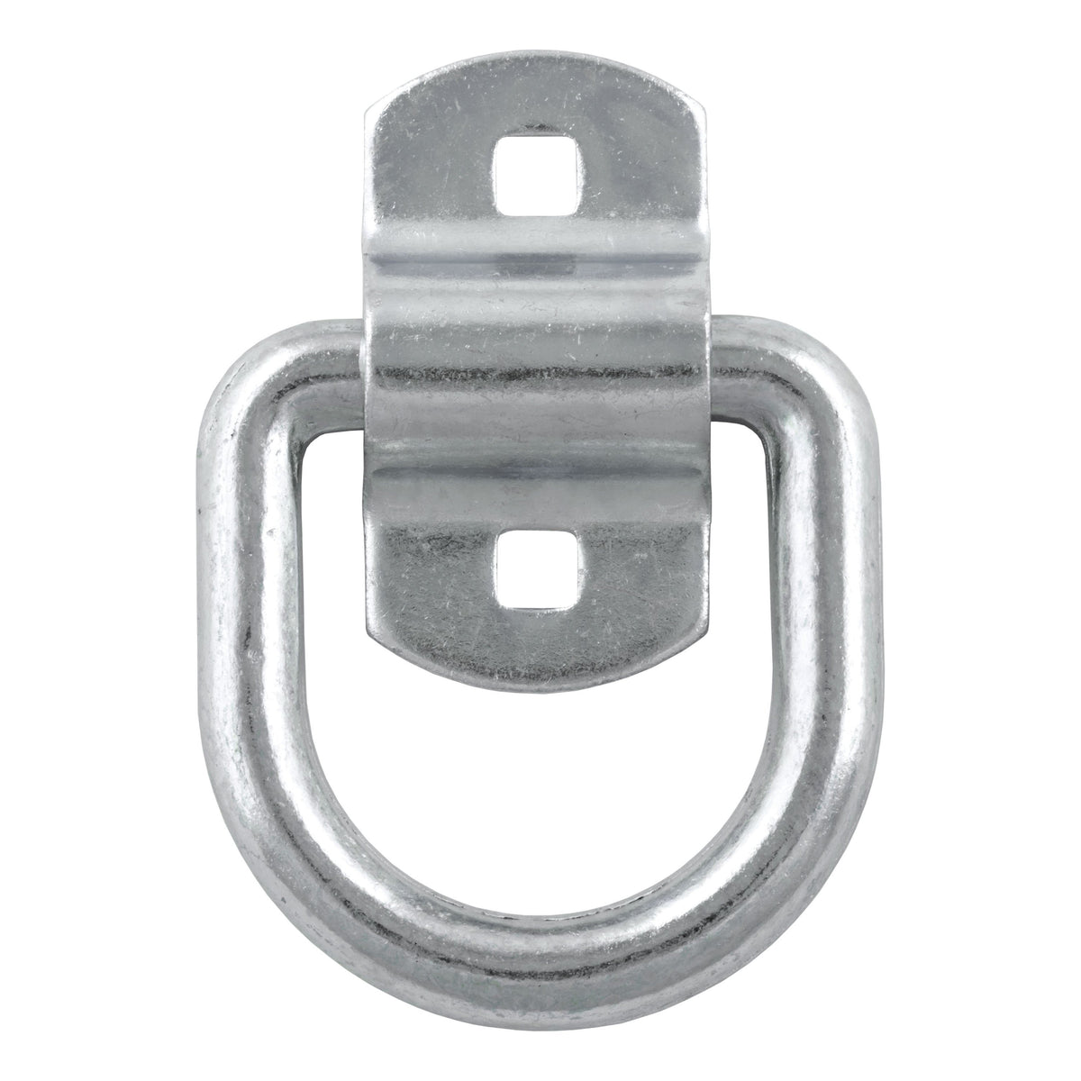 3" X 3" Surface-Mounted Tie-Down D-Ring (3600 Lbs Clear Zinc)
