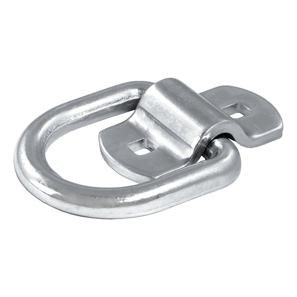 3" X 3" Surface-Mounted Tie-Down D-Ring (3600 Lbs Clear Zinc)