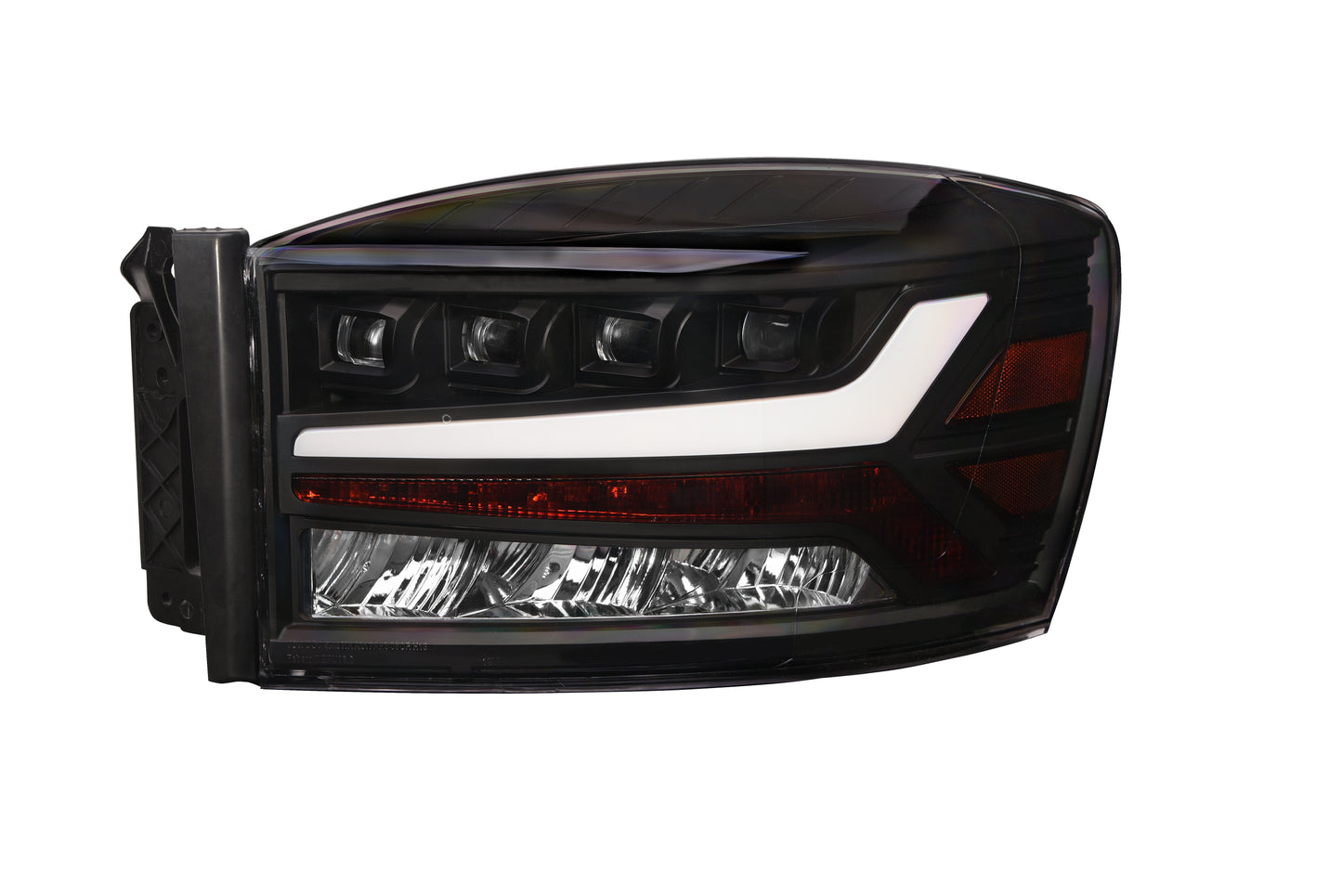 Alpha Owls 2006-2008 Dodge Ram 1500 / 2006-2009 Dodge Ram 2500/3500 Quad Pro LED Headlight - Black Housing