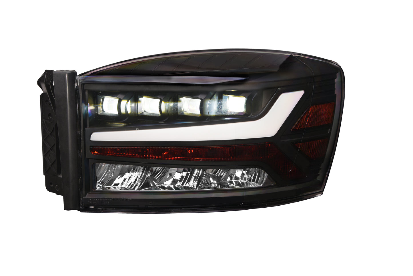 Alpha Owls 2006-2008 Dodge Ram 1500 / 2006-2009 Dodge Ram 2500/3500 Quad Pro LED Headlight - Black Housing