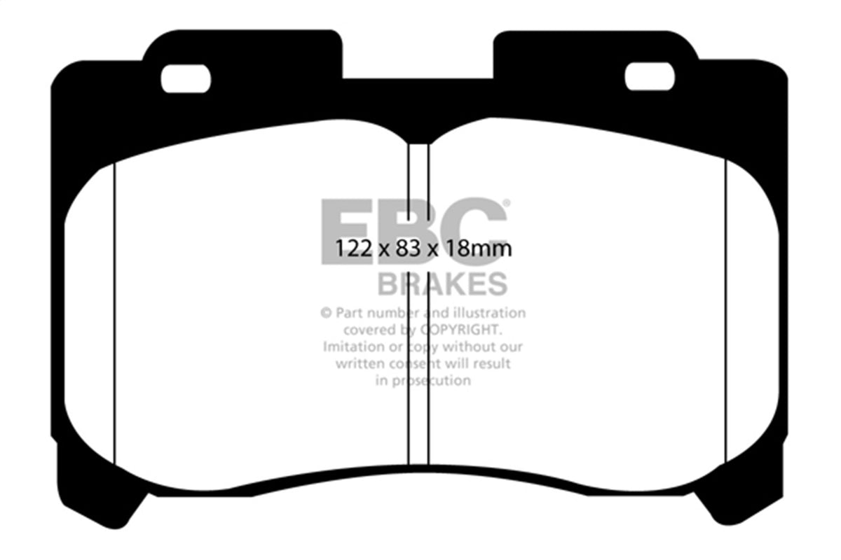 EBC Brakes - Redstuff Ceramic Low Dust Brake Pads - DP31004C
