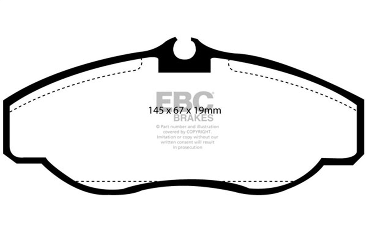 EBC Brakes - 6000 Series Greenstuff Truck/SUV Brakes Disc Pads - DP61037