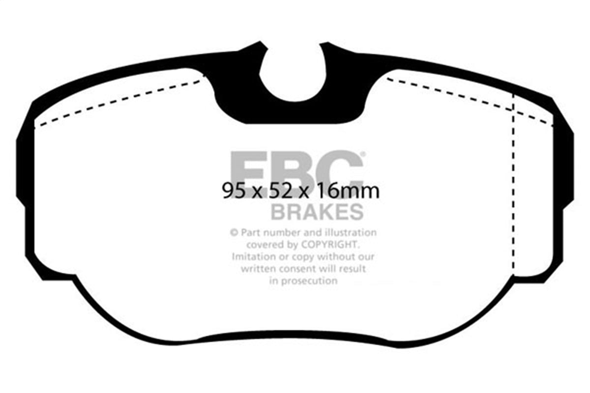 EBC Brakes - Ultimax OEM Replacement Brake Pads - UD493