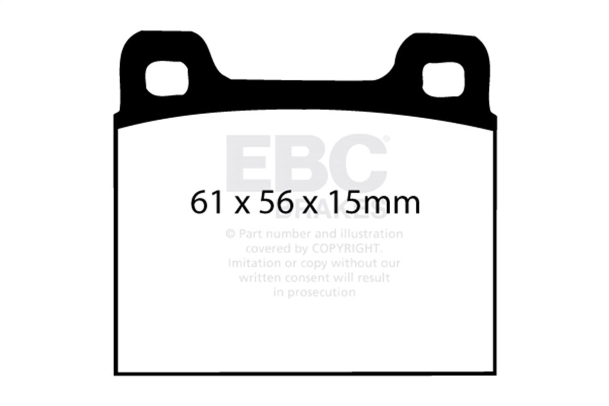 EBC Brakes - Greenstuff 2000 Series Sport Brake Pads - DP2104