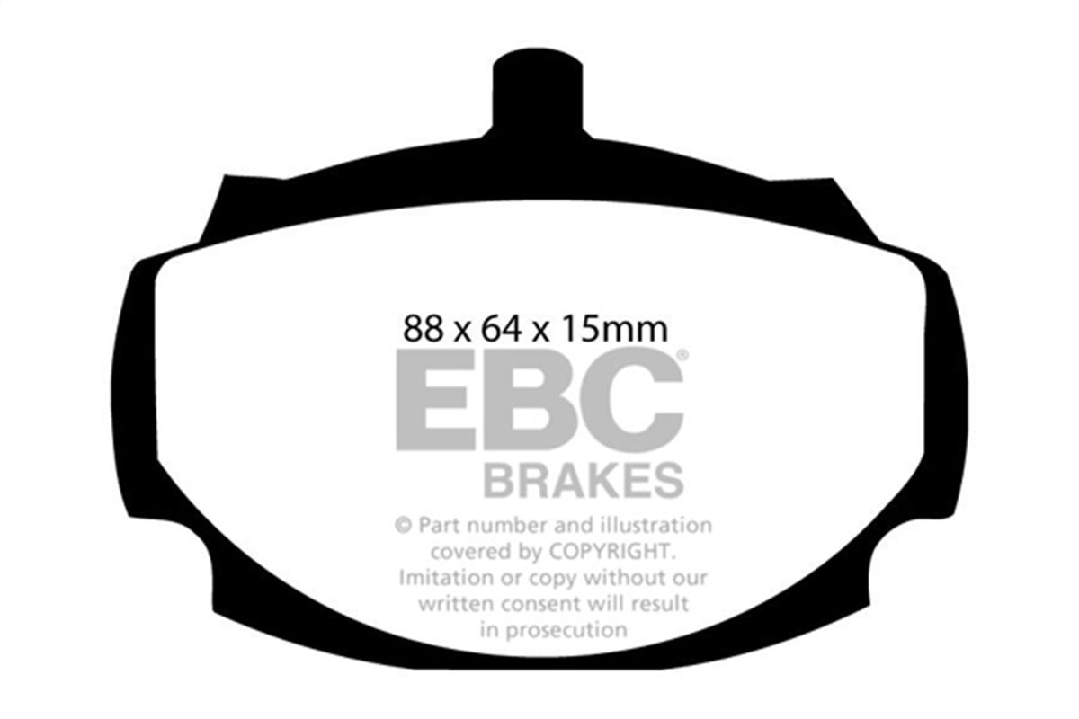 EBC Brakes - Greenstuff 2000 Series Sport Brake Pads - DP2107