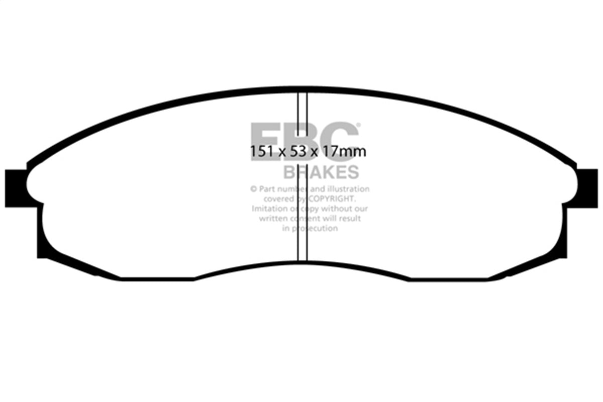 EBC Brakes - Redstuff Ceramic Low Dust Brake Pads - DP31082C