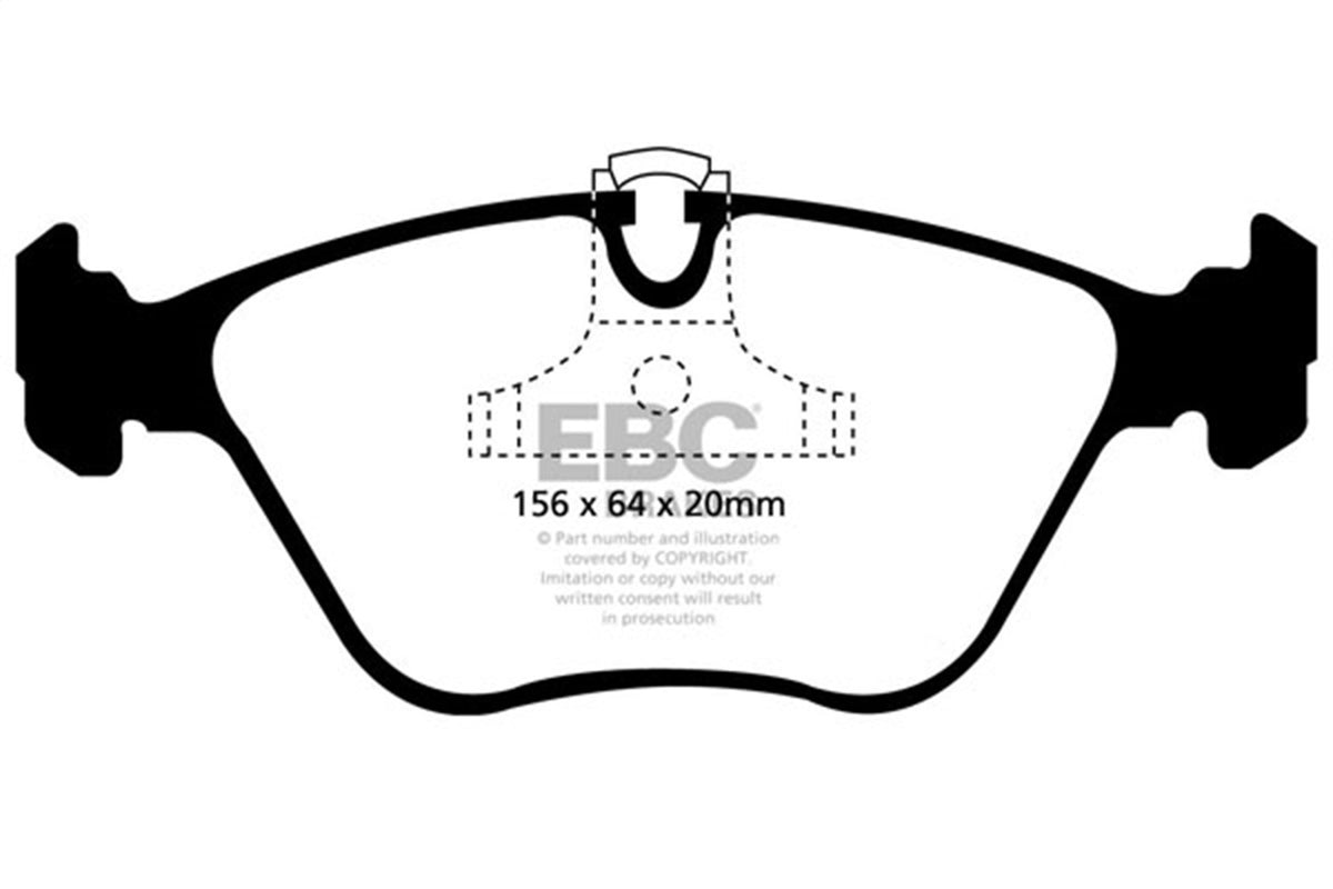 EBC Brakes - Redstuff Ceramic Low Dust Brake Pads - DP31089C