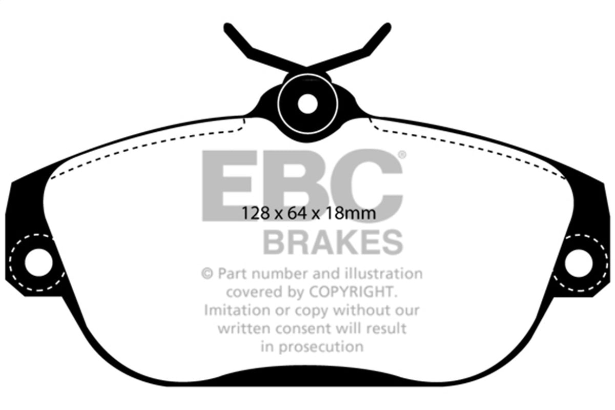 EBC Brakes - Redstuff Ceramic Low Dust Brake Pads - DP31095C