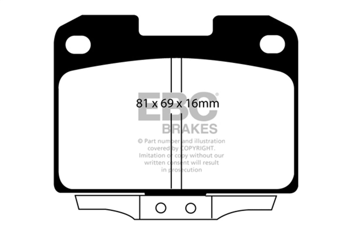 EBC Brakes - Yellowstuff Street And Track Brake Pads - DP41098R