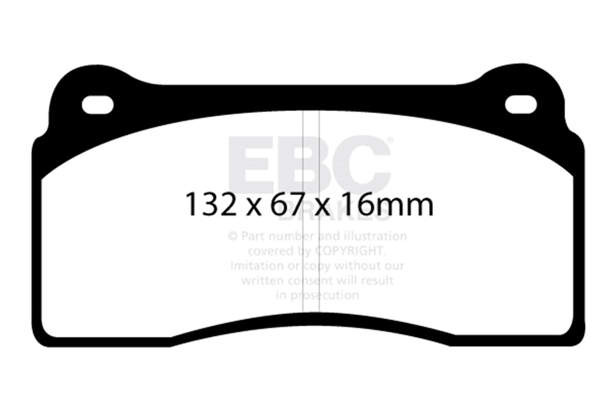 EBC Brakes - Redstuff Ceramic Low Dust Brake Pads - DP31110C