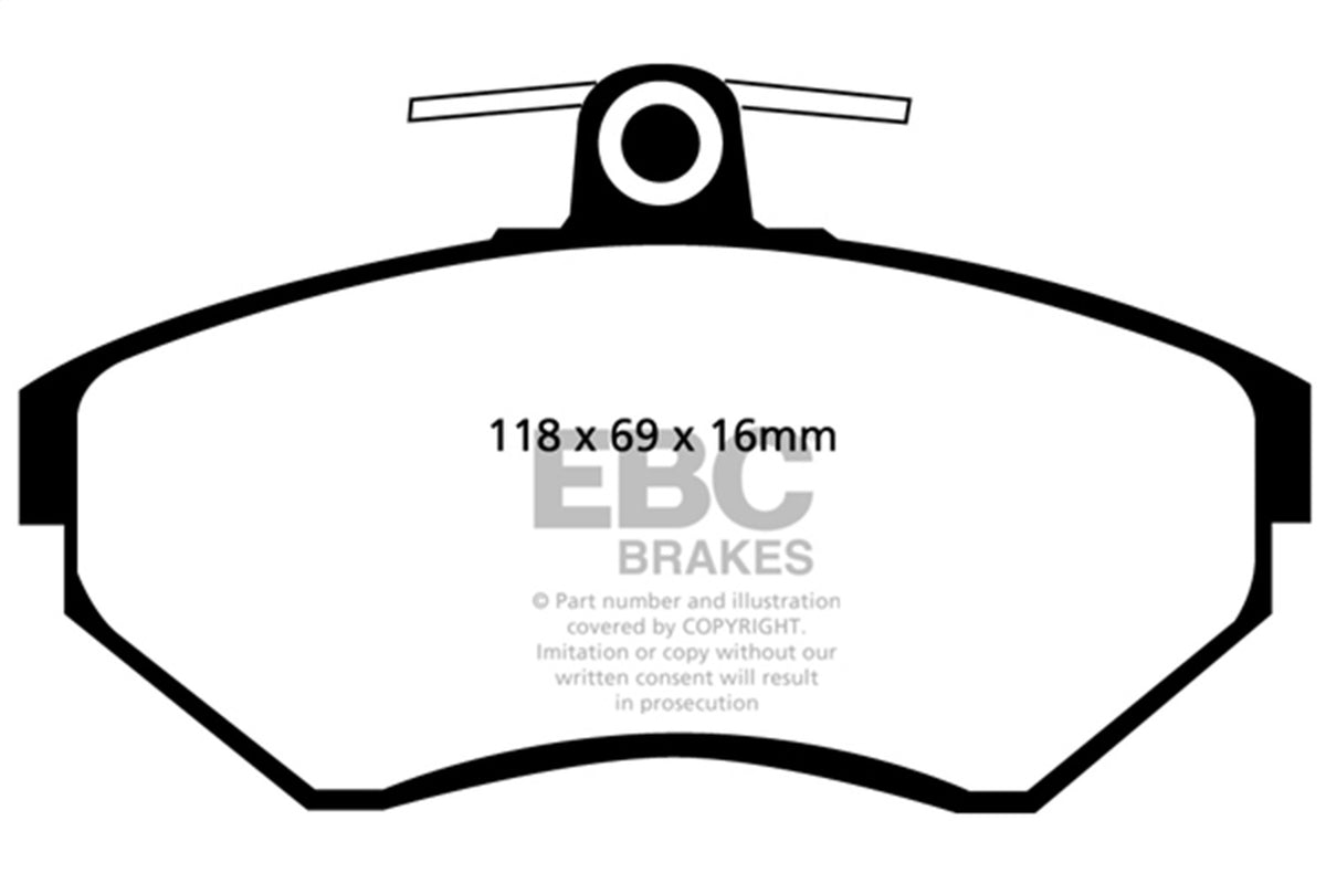 EBC Brakes - Redstuff Ceramic Low Dust Brake Pads - DP31112C