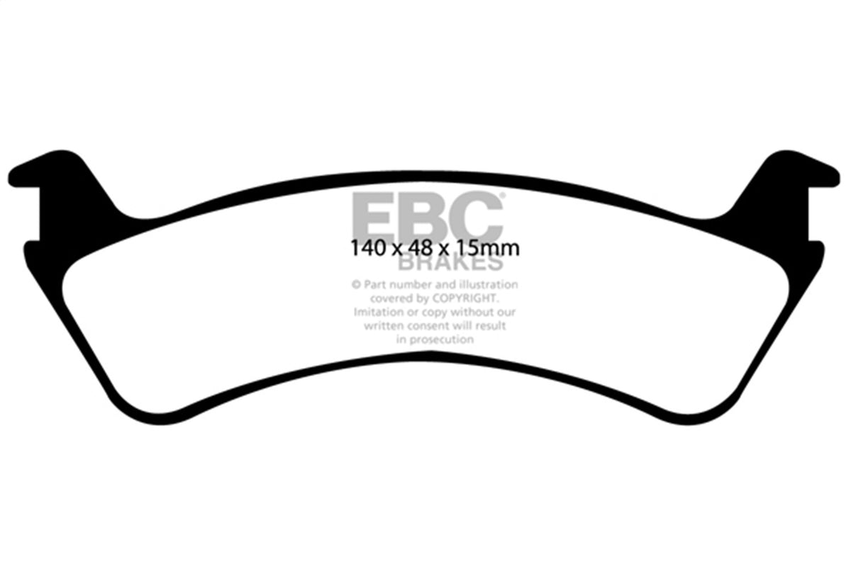 EBC Brakes - 6000 Series Greenstuff Truck/SUV Brakes Disc Pads - DP61130