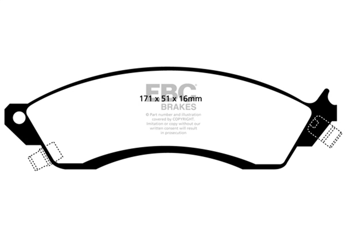 EBC Brakes - Yellowstuff Street And Track Brake Pads - DP41131R