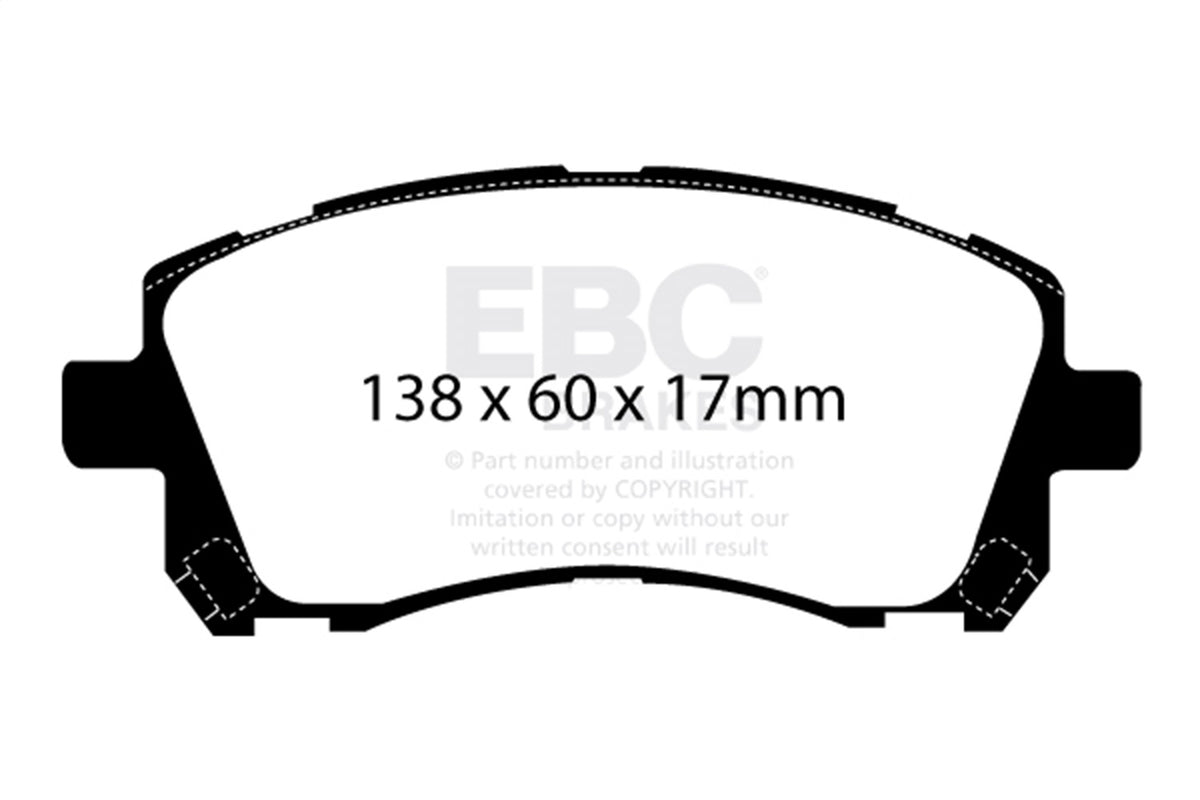 EBC Brakes - Ultimax OEM Replacement Brake Pads - UD721