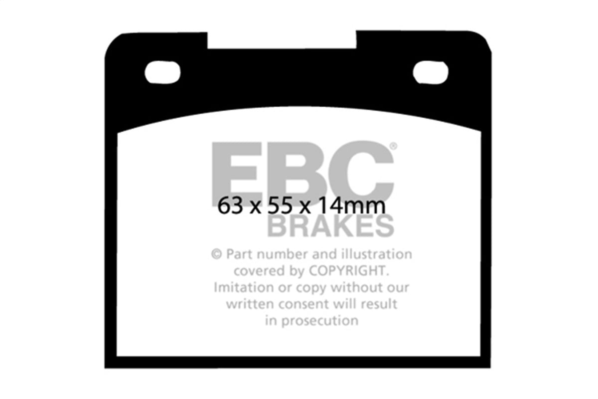 EBC Brakes - Greenstuff 2000 Series Sport Brake Pads - DP2114