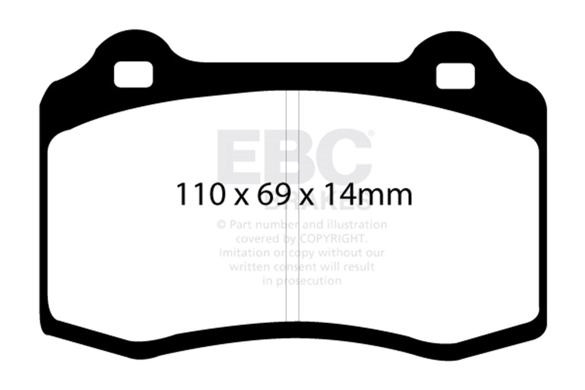 EBC Brakes - Redstuff Ceramic Low Dust Brake Pads - DP31140C