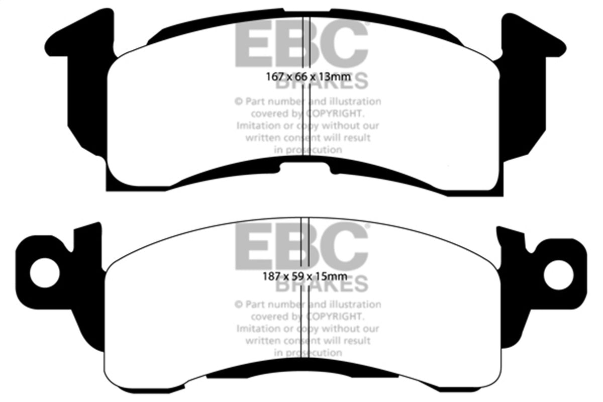 EBC Brakes - Greenstuff 2000 Series Sport Brake Pads - DP21145