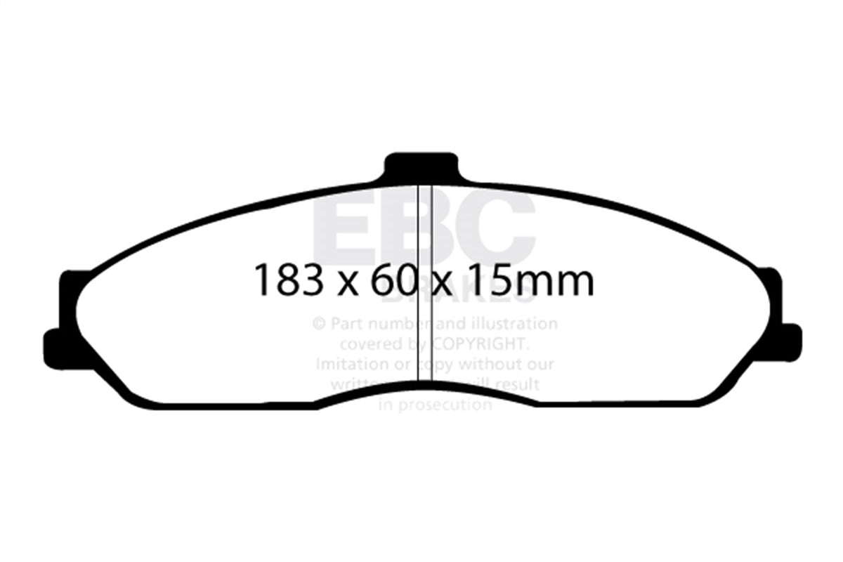 EBC Brakes - Redstuff Ceramic Low Dust Brake Pads - DP31162C