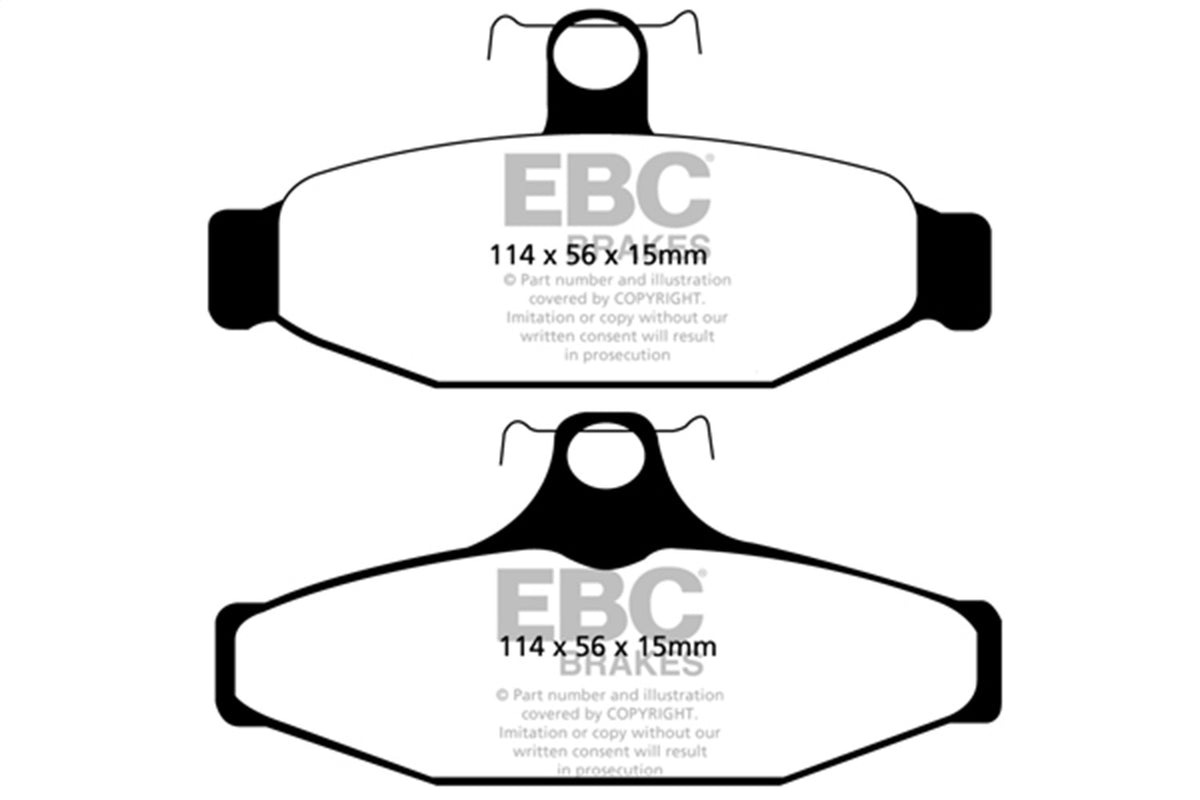 EBC Brakes - Redstuff Ceramic Low Dust Brake Pads - DP31165C