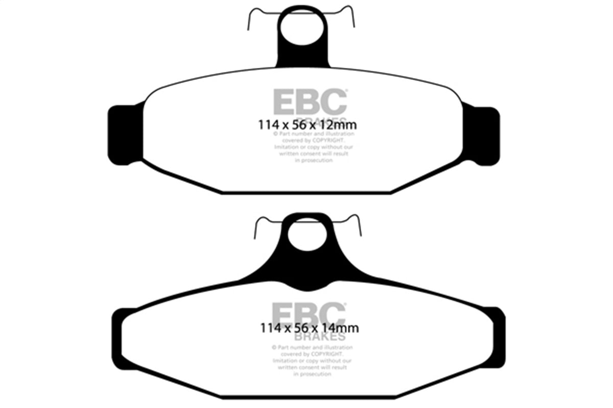EBC Brakes - Redstuff Ceramic Low Dust Brake Pads - DP31167C