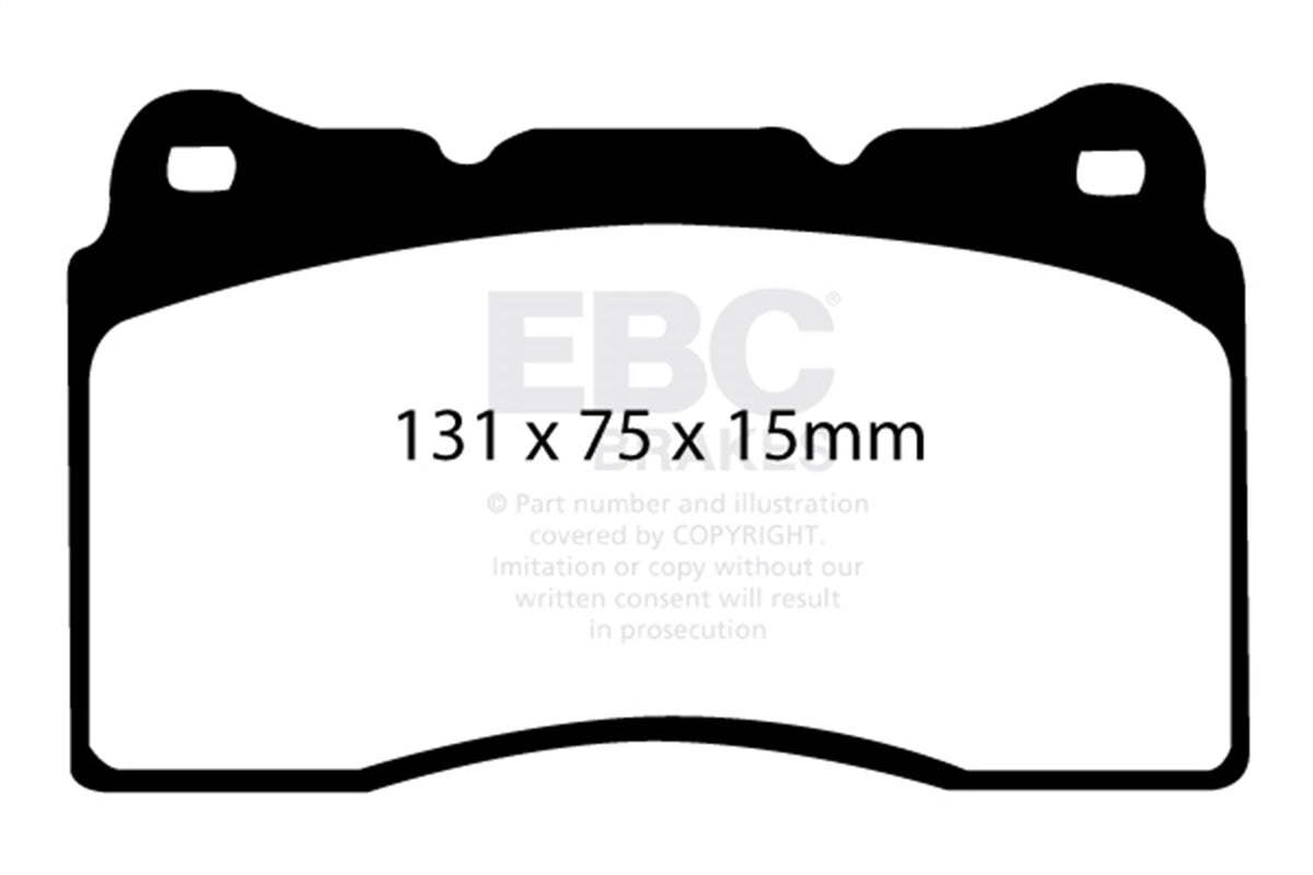 EBC Brakes - Redstuff Ceramic Low Dust Brake Pads - DP31210C