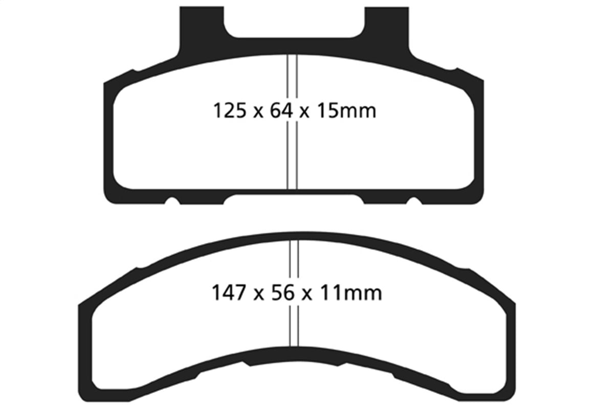 EBC Brakes - Ultimax OEM Replacement Brake Pads - UD215