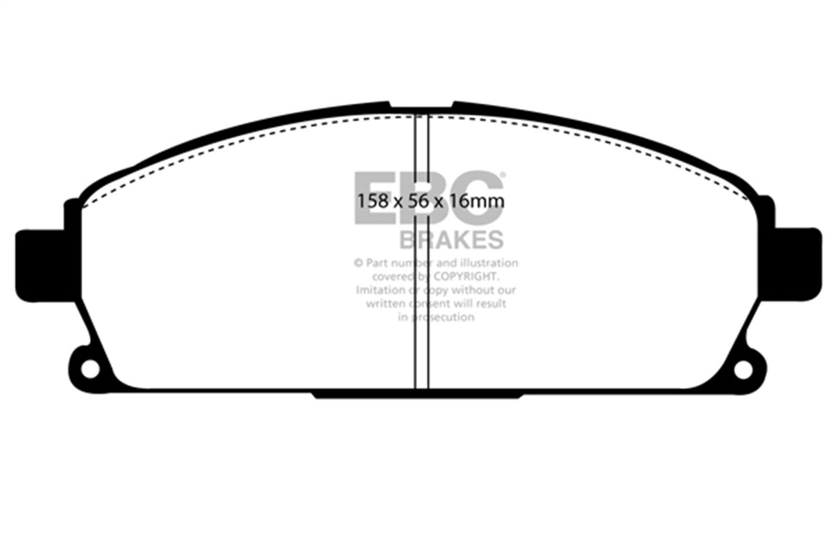EBC Brakes - Yellowstuff Street And Track Brake Pads - DP41247R