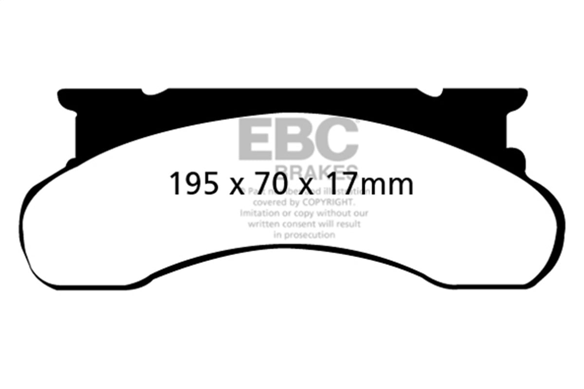 EBC Brakes - 6000 Series Greenstuff Truck/SUV Brakes Disc Pads - DP61258