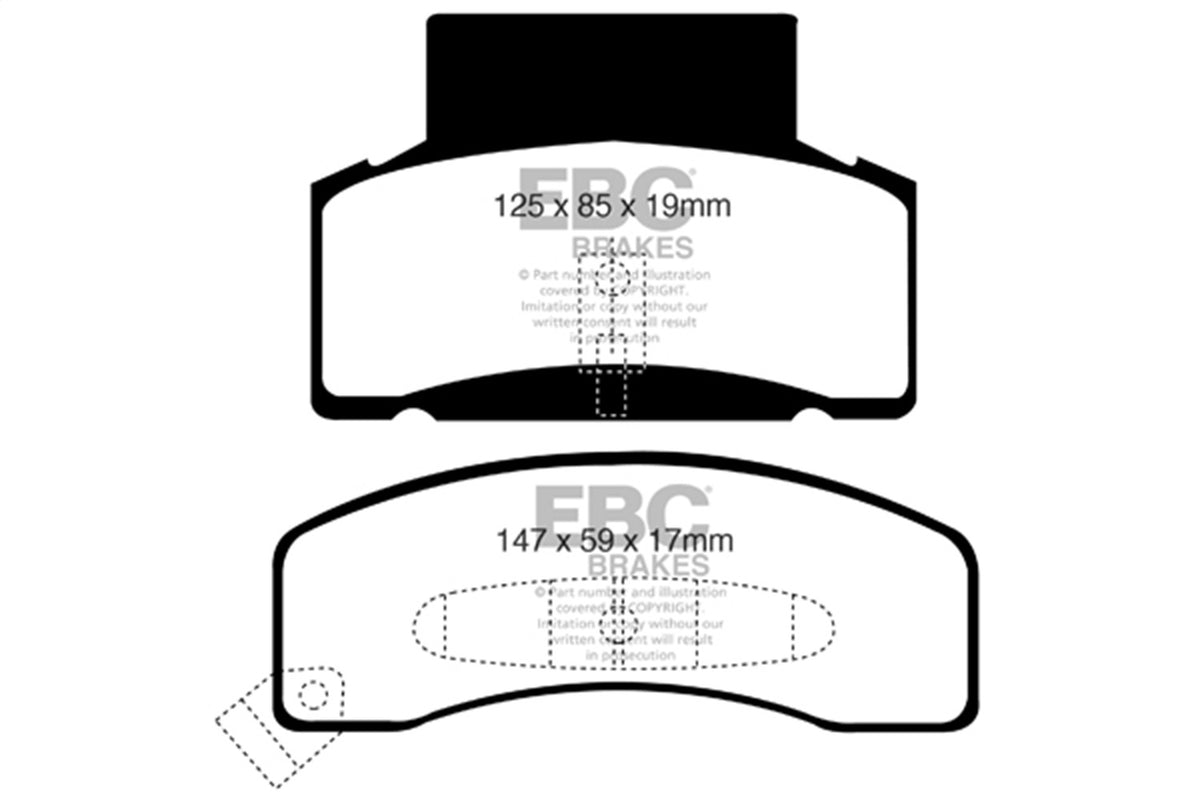 EBC Brakes - Yellowstuff Street And Track Brake Pads - DP41268R