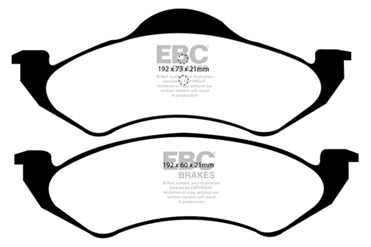 EBC Brakes - 6000 Series Greenstuff Truck/SUV Brakes Disc Pads - DP61275
