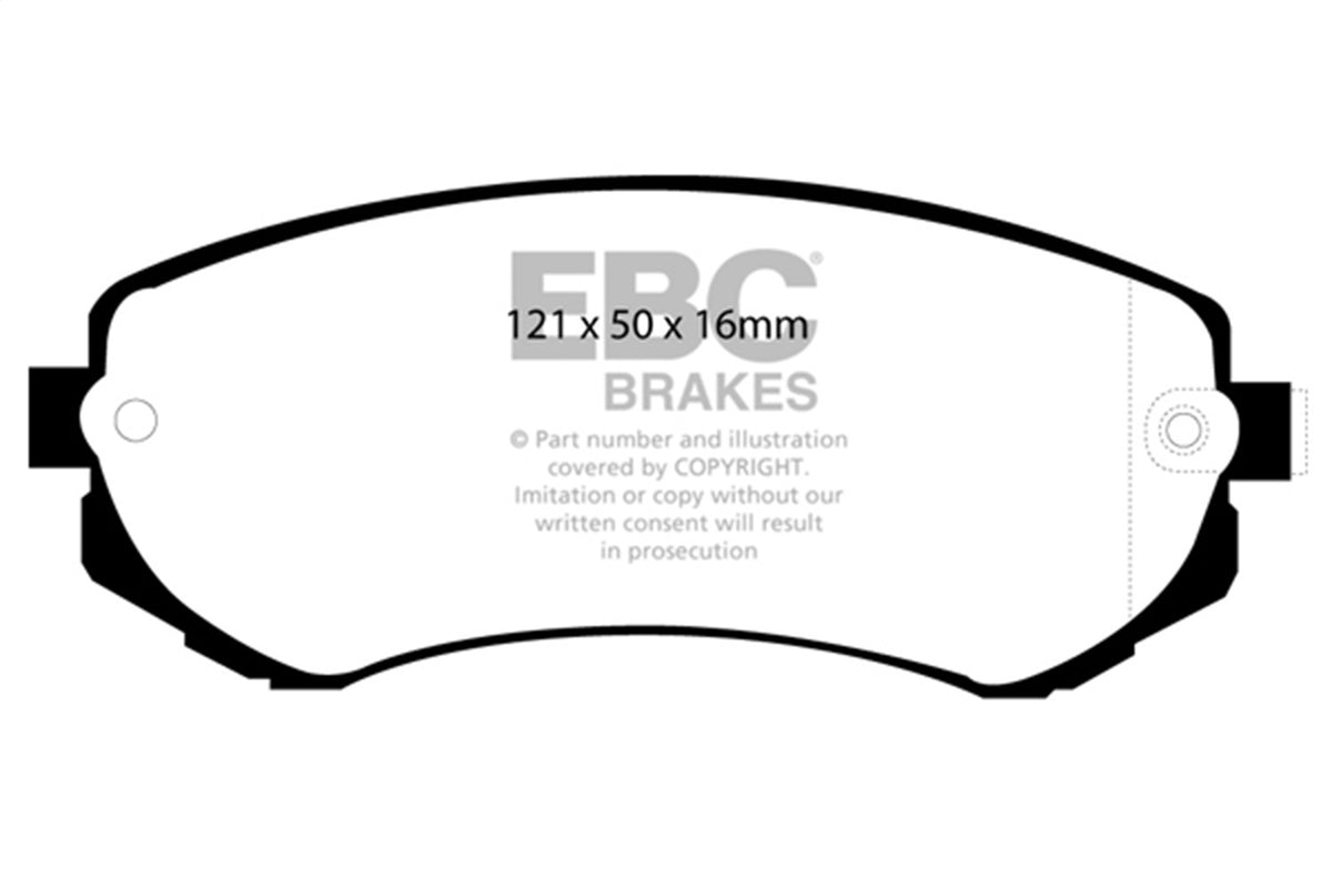 EBC Brakes - Yellowstuff Street And Track Brake Pads - DP41279R