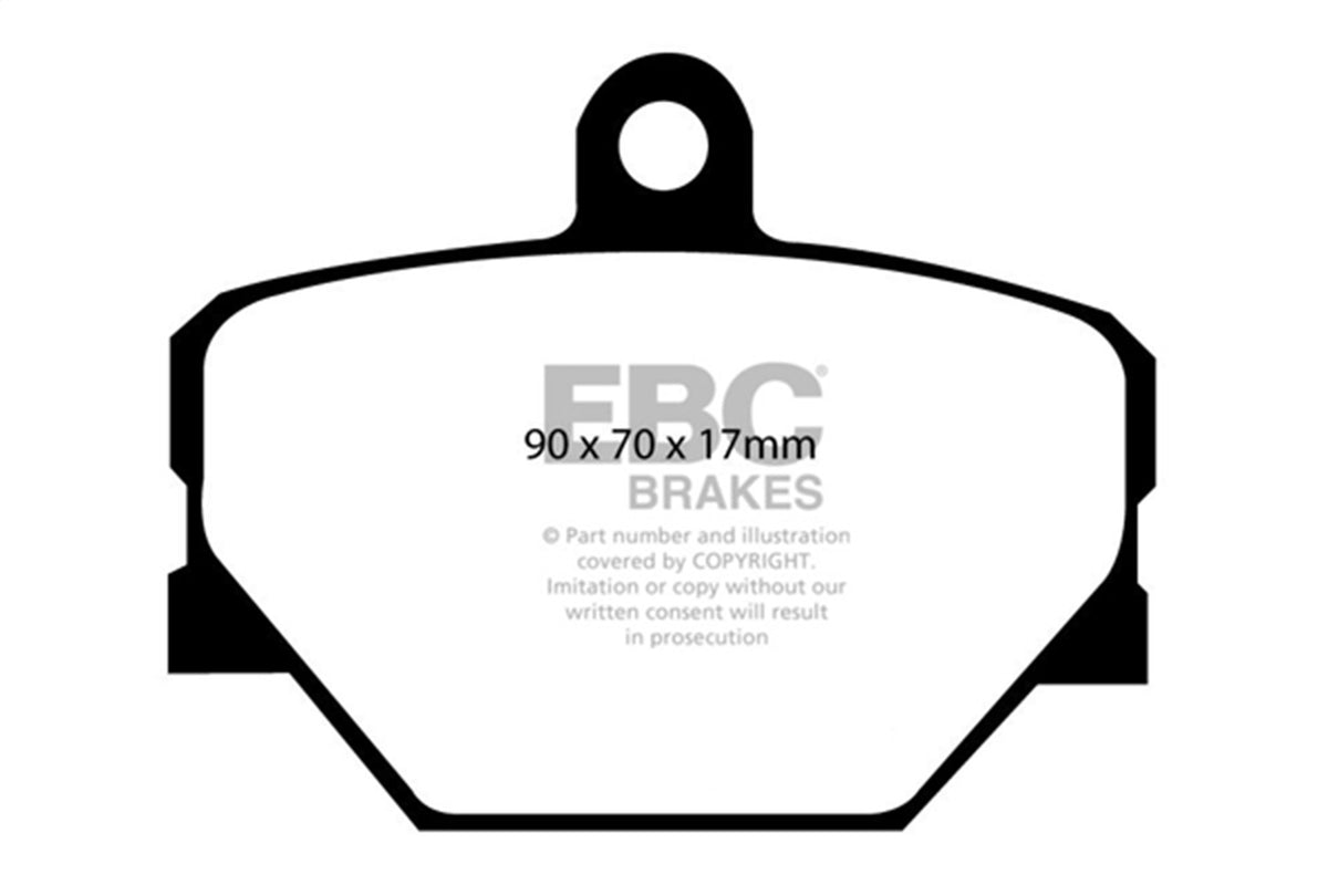 EBC Brakes - Redstuff Ceramic Low Dust Brake Pads - DP31287C