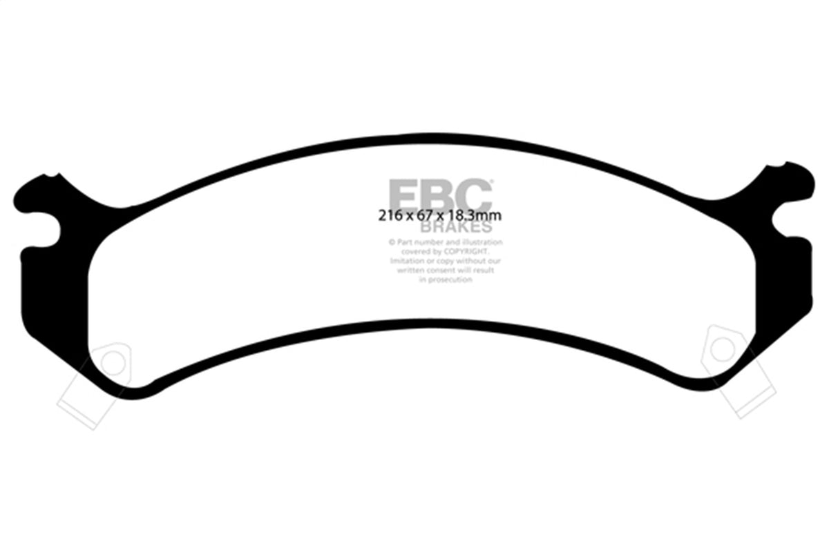 EBC Brakes - 6000 Series Greenstuff Truck/SUV Brakes Disc Pads - DP61305