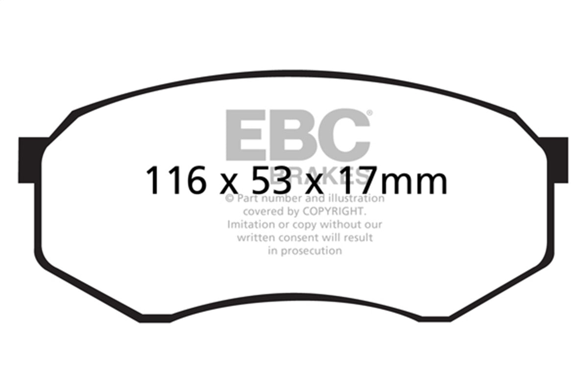EBC Brakes - 6000 Series Greenstuff Truck/SUV Brakes Disc Pads - DP61317