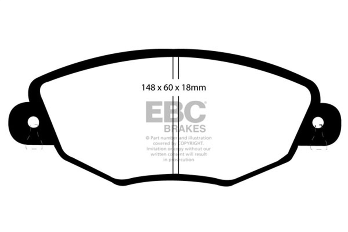 EBC Brakes - Greenstuff 2000 Series Sport Brake Pads - DP21322