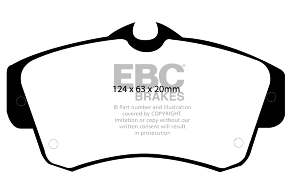 EBC Brakes - Redstuff Ceramic Low Dust Brake Pads - DP31357C
