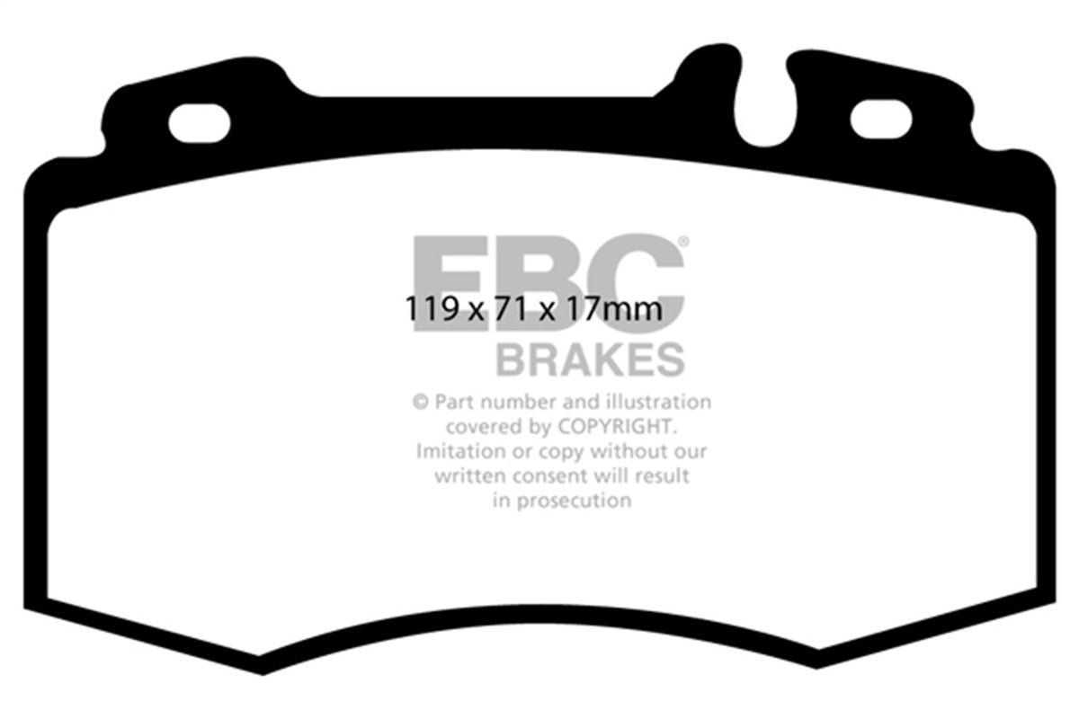 EBC Brakes - Redstuff Ceramic Low Dust Brake Pads - DP31363C
