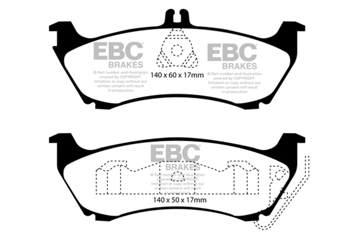 EBC Brakes - Redstuff Ceramic Low Dust Brake Pads - DP31437C